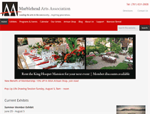 Tablet Screenshot of marbleheadarts.org